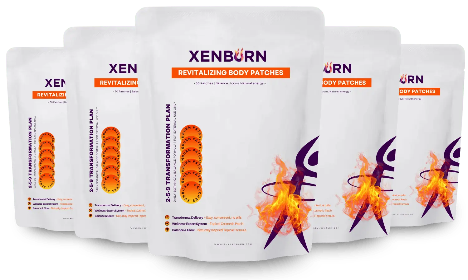 XenBurn five pouches
